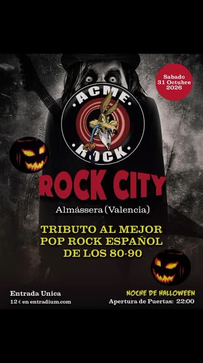ROCK CITY - Tributo al mejor pop rock español de los 80-90