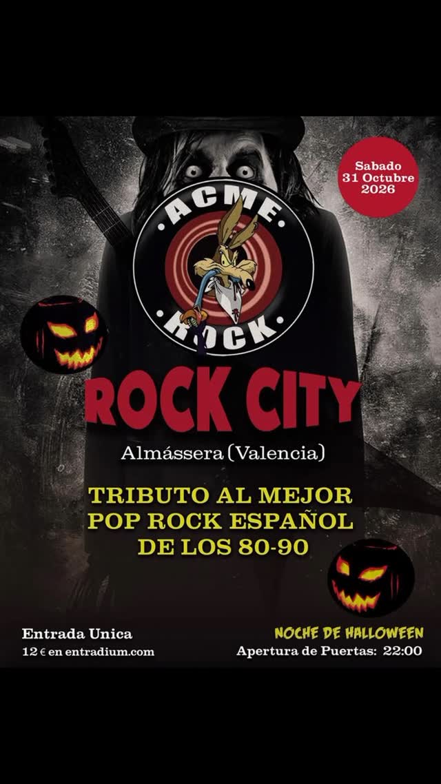 ROCK CITY - Tributo al mejor pop rock español de los 80-90