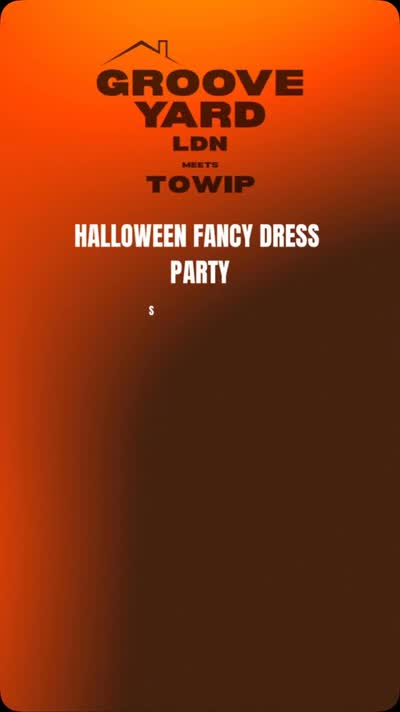 GROOVE YARD LDN x TOWIP HALLOWEEN PARTY