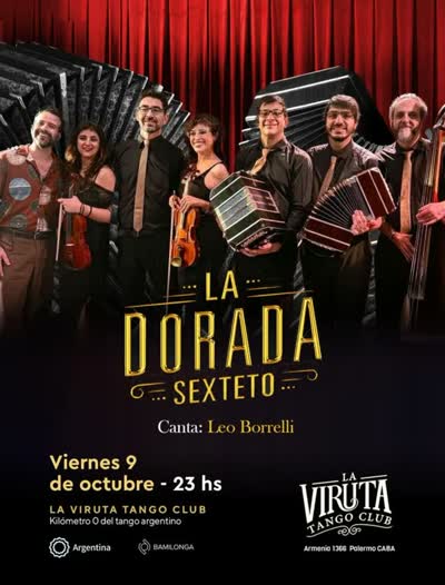 SI! ESTE VIERNES 9 DE OCTUBRE LA DORADA SEXTETO EN TIEEEEEEEEERRA VIRUTERA !