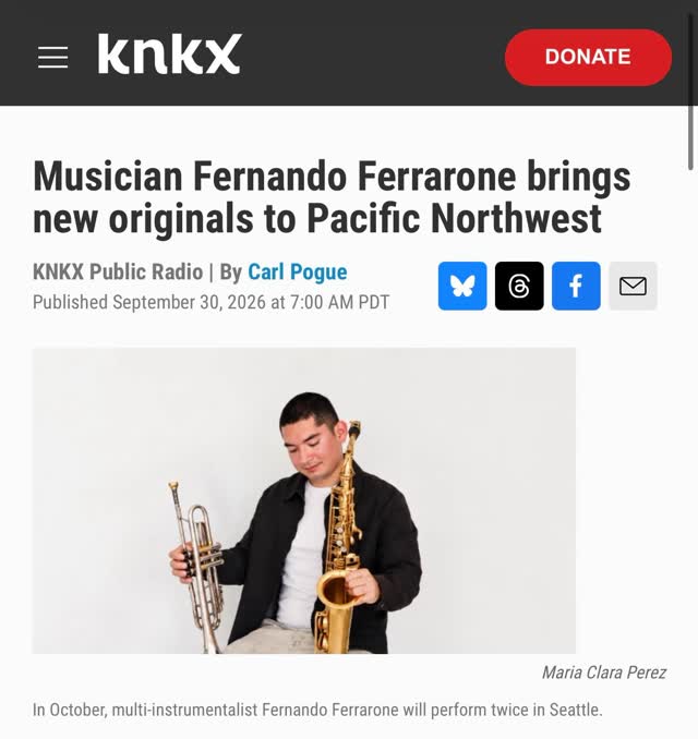 Fernando Ferrarone and his quartet performing original compositions from 'Travel With Me' and 'Now Till Forever'