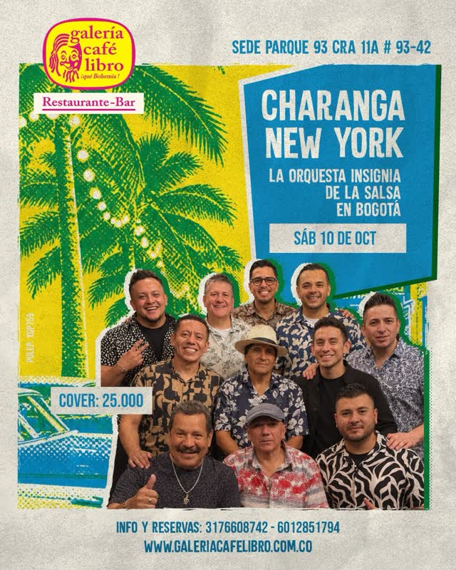 CHARANGA NEW YORK - LA ORQUESTA INSIGNIA DE LA SALSA EN BOGOTA
