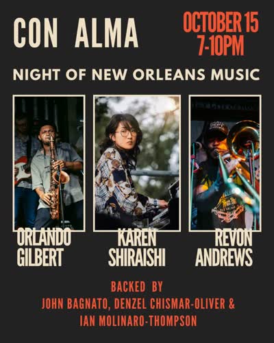 October 15! Very excited to be back on the @conalmapgh stage with some very special guests.