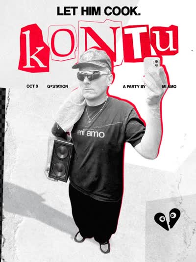LET HIM COOK. KONTU - A PARTY BY MI AMO