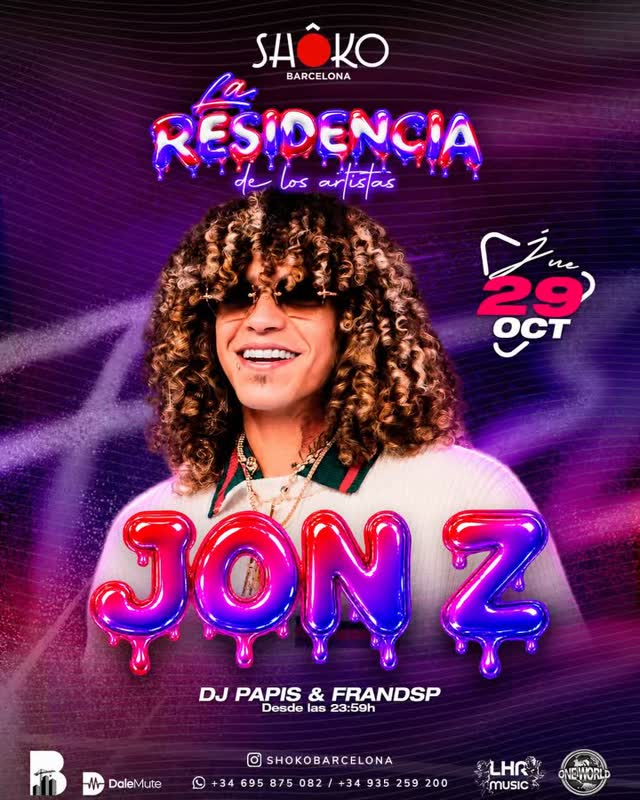 LA RESIDENCIA “de los artistas” presents Jon Z