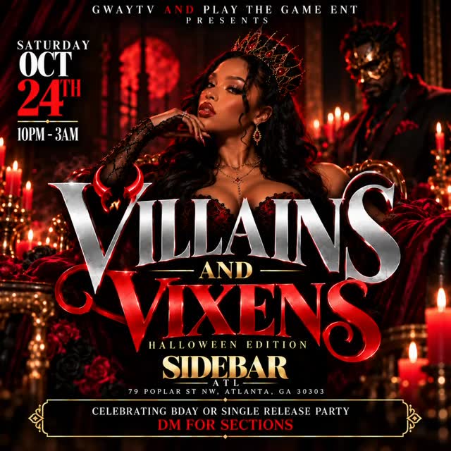 Villains & Vixens: Halloween Edition / Scorpio Bday Bash