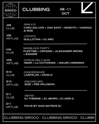 esta semana en Siroco Clubbing