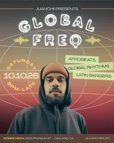 Global Freq is back this Saturday. Reggaeton · afrobeats · dancehall · bachata · merengue & more