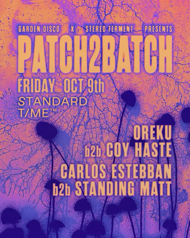 GARDEN DISCO X STEREO FERMENT PRESENTS PATCH2BATCH