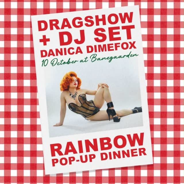 Rainbow Dinner og Gay Pop-Up aften med mad, networking og DJ-set