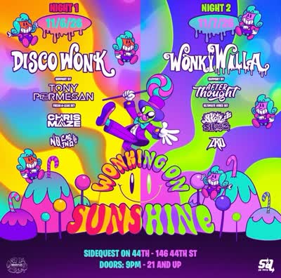 NEW SHOW ANNOUNCEMENT 🍫🍬 Wonking On Sunshine tour