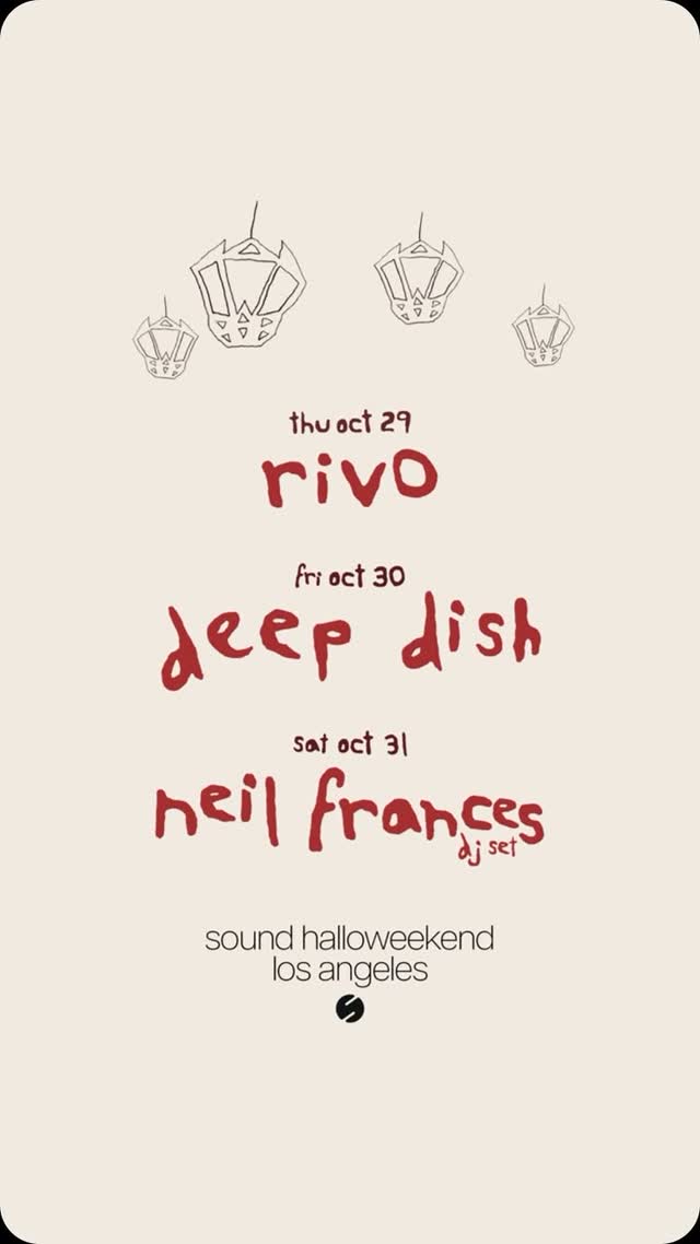 Halloweekend got an upgrade: Thu 10.29 / @rivo Fri 10.30 / @deepdish Sat 10.31 / @neilfrances (dj set)
