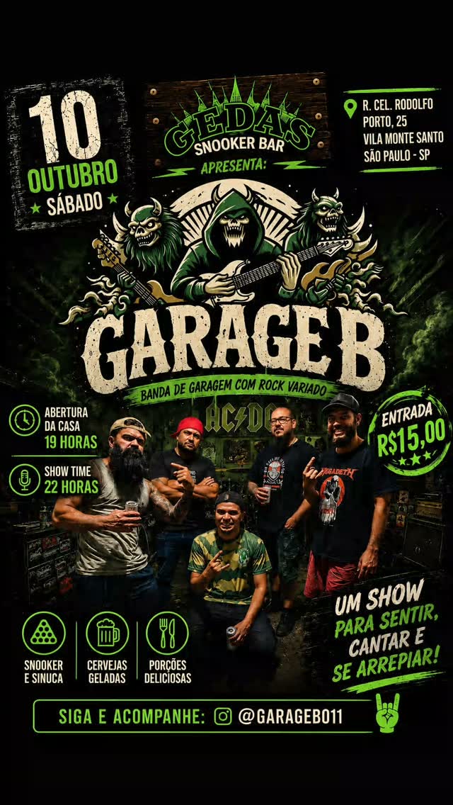 GARAGE B - Banda de Garagem com Rock Variado