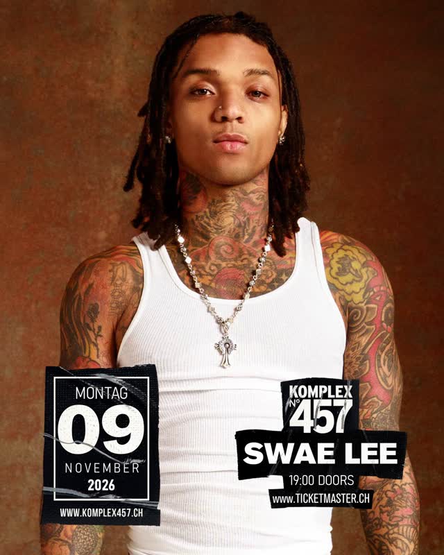@swaelee kommt am Montag, 09. November 2026 ins Komplex 457.