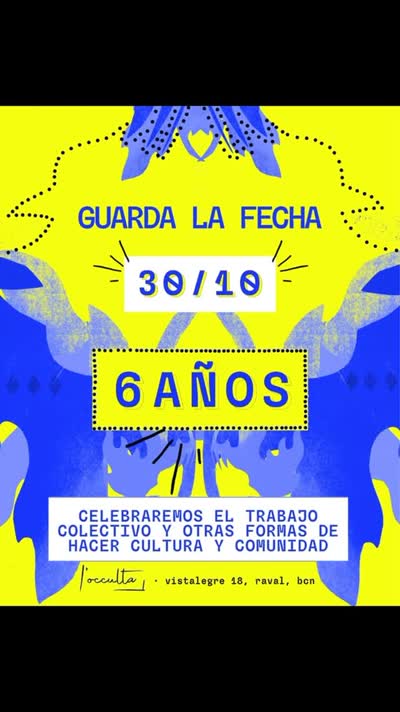 ¡L’Occulta cumple 6 años y queremos celebrarlo con vosotrxs!