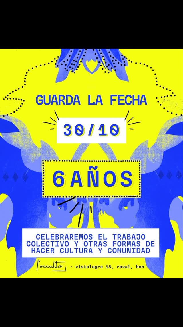 ¡L’Occulta cumple 6 años y queremos celebrarlo con vosotrxs!