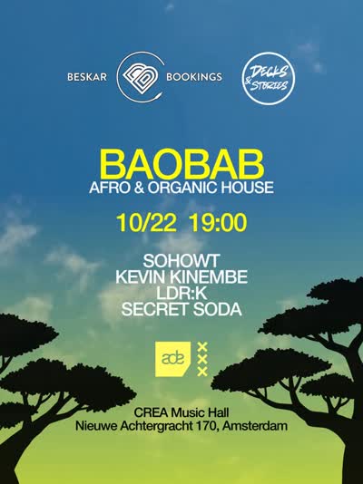 BAOBAB returns to Amsterdam Dance Event for a pure sounds of Afro & Organic House evening