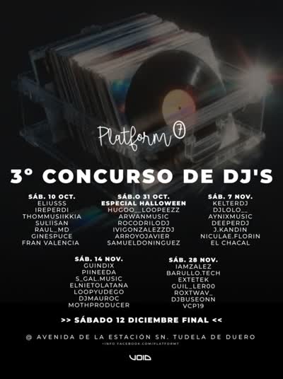 concurso de DJs en el andén