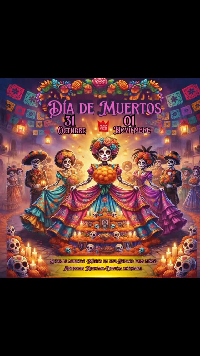 Día de Muertos en Persa Víctor Manuel