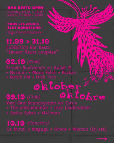 THIS MONTH AT RECYCLART: Exhibition Bar Resto ~ “Saveur fleurs coupées” @queerzinefestbxl
