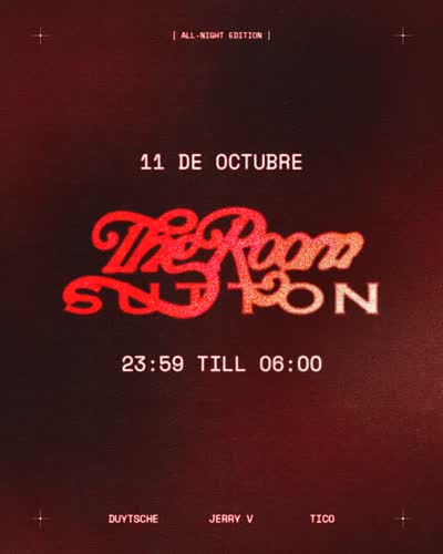 Lo que todos estábais esperando. @theroom.404 en @suttonbarcelona el próximo 11 de octubre all night long 🪩🌶️