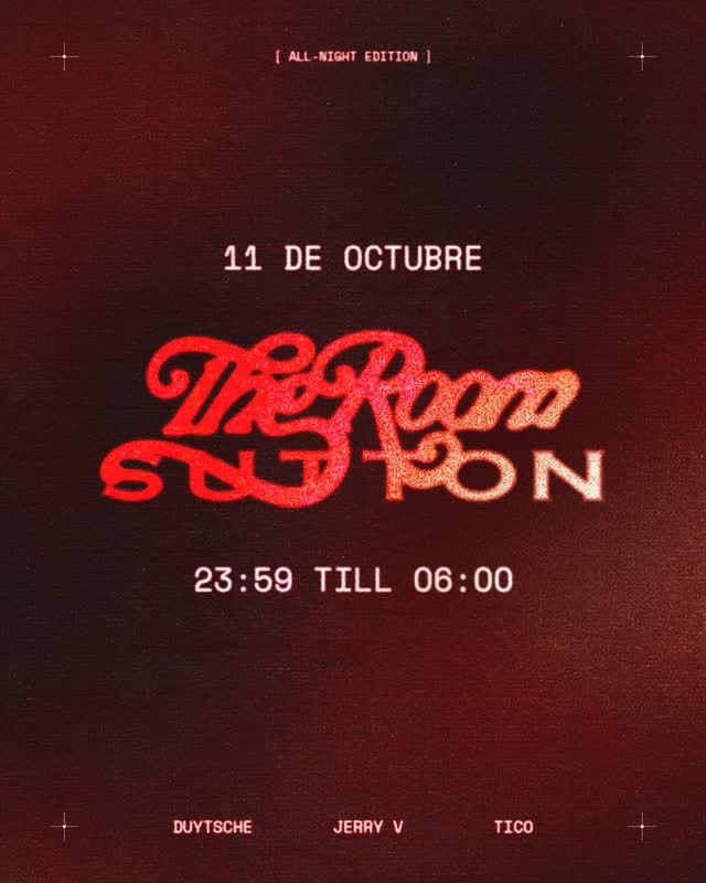 Lo que todos estábais esperando. @theroom.404 en @suttonbarcelona el próximo 11 de octubre all night long 🪩🌶️
