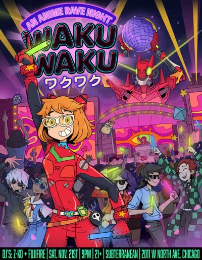 Waku Waku: Anime Rave at Subterranean