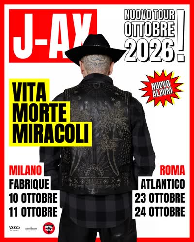 VITA MORTE MIRACOLI TOUR 2026