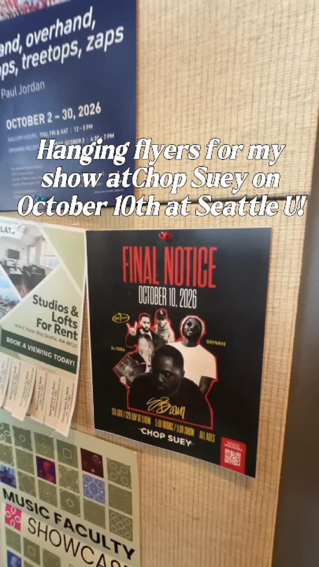 FINAL NOTICE. Saturday we perform it!