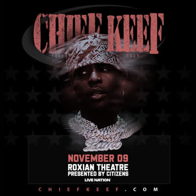 Chief Keef’s 10/12 performance at the Roxian Theatre has been rescheduled to November 9th. All previously purchased tickets will be honored for the new date