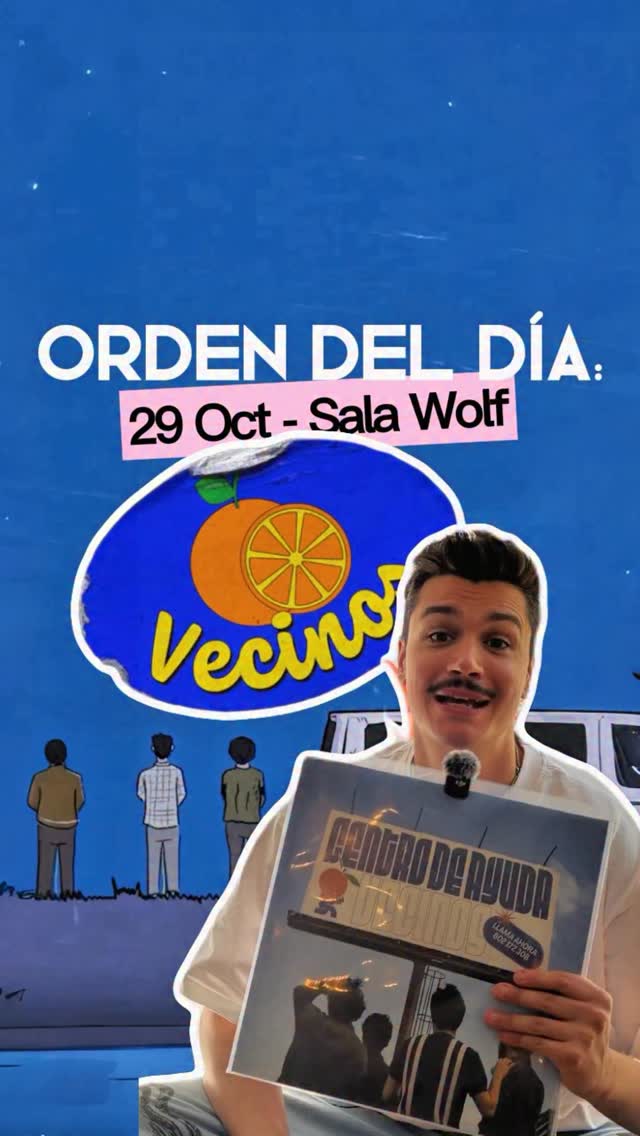 @vecinos_tercera en directo el 29 de octubre en la @salawolf ¿Te vienes?