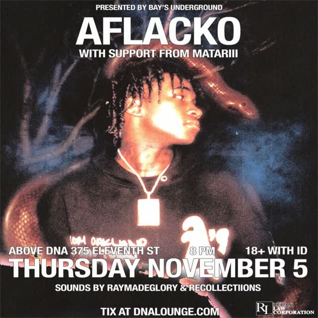 Just announced: Thu Nov 5, 8pm: AFLACKO