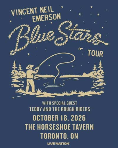 OCTOBER 18th • VINCENT NEIL EMERSON + TEDDY & THE ROUGHRIDERS