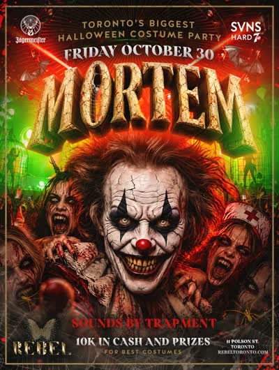 MORTEM RETURNS TO REBEL - Halloween Costume Party