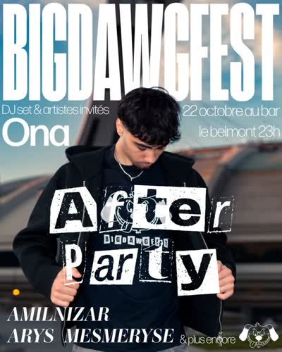 AFTERPARTY du @bigdawgfest au @blmnt le 22 octobre