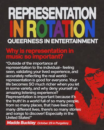 REPRESENTATION IN ROTATION: QUEERNESS IN ENTERTAINMENT