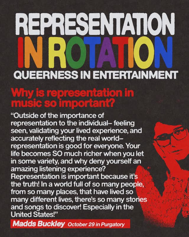 REPRESENTATION IN ROTATION: QUEERNESS IN ENTERTAINMENT