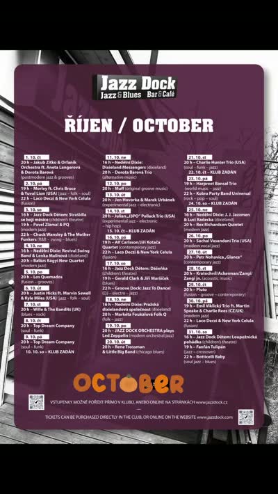 Program Jazz Docku 10/26 🎃