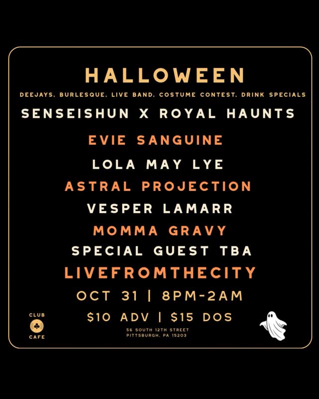 Halloween Night: Live Music, Burlesque, Costume Contest & Dance Party