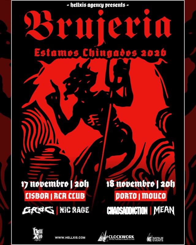 Brujeria “Estamos Chingados” gira de Espana y Portugal
