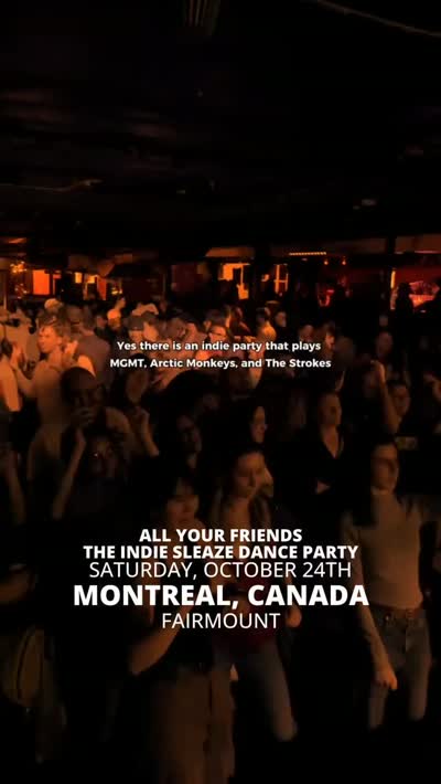 Soirée All Your Friends / @allyourfriendsindie dance party