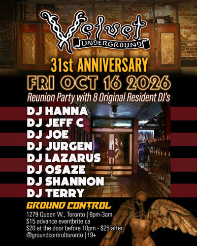 VELVET UNDERGROUND Reunion - 31st Anniversary Dance Party