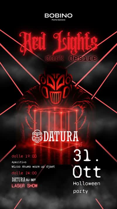 RED LIGHTS – DARK DESIRE Halloween Party