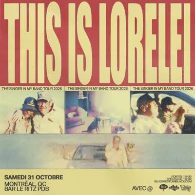 COMPLET ✦ Le spectacle de This is Lorelei + @ au Bar le Ritz PDB le 31 octobre affiche complet ! Aucun autre billet ne sera disponible.