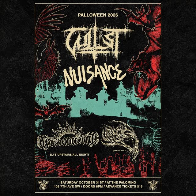Palloween presents Cultist, Nuisance, Mors Sanctorum and Umbral Veil