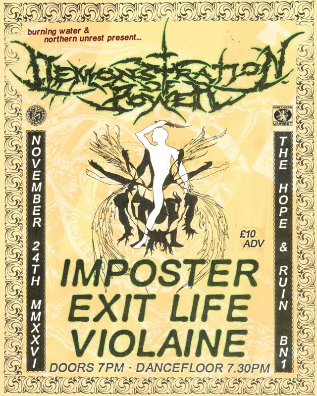 Demonstration / Imposter / Exit Life / Violaine