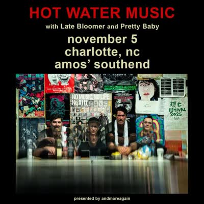 HOT WATER MUSIC live at Amos’ Southend!