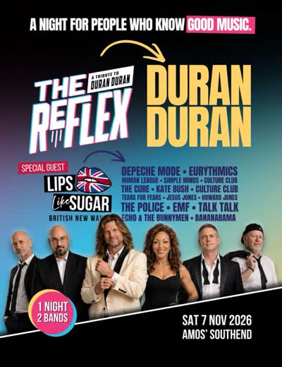 THE REFLEX — A Tribute to Duran Duran with LIPS LIKE SUGAR — British New Wave