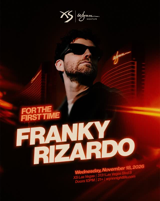 A first worth being here for! @FrankyRizardo makes his #XSLasVegas debut WED. NOV 18 !!️💥