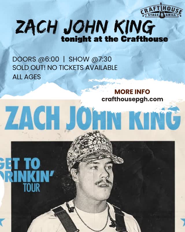 Zach John King - Get To Drinkin' Tour